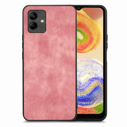 

For Samsung Galaxy A04 4G Vintage Leather PC Back Cover Phone Case(Pink)