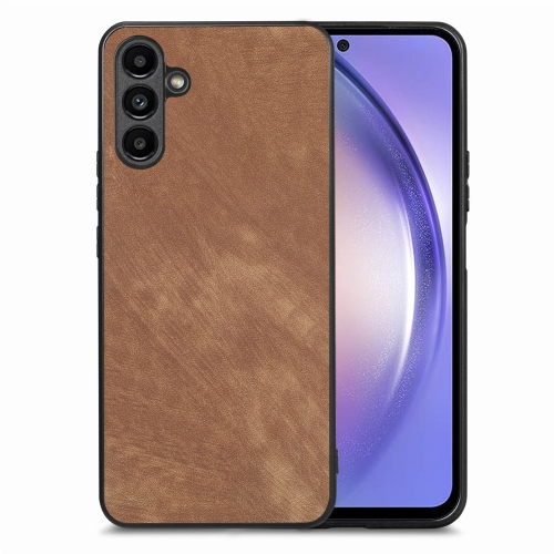 

For Samsung Galaxy A54 5G Vintage Leather PC Back Cover Phone Case(Brown)