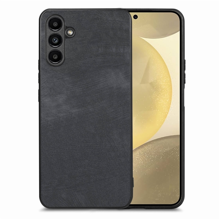 

For Samsung Galaxy S24+ 5G Vintage Leather PC Back Cover Phone Case(Black)