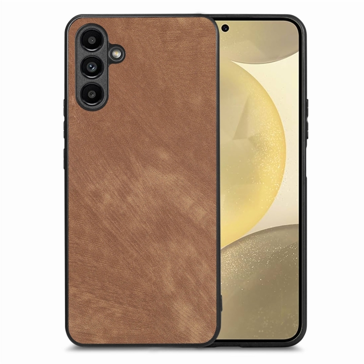 

For Samsung Galaxy S24+ 5G Vintage Leather PC Back Cover Phone Case(Brown)