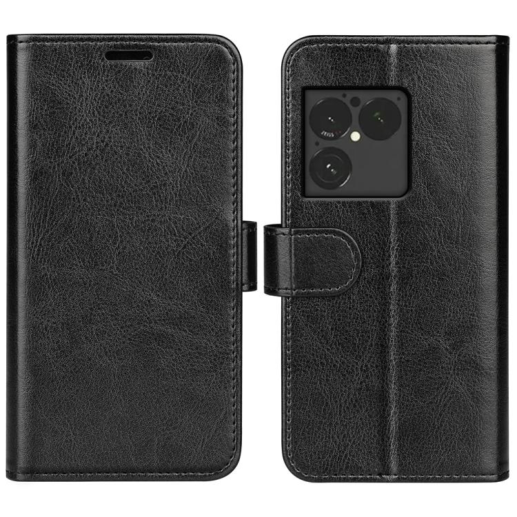 

For Sony Xperia 1 VIII R64 Texture Horizontal Flip Leather Phone Case(Black)
