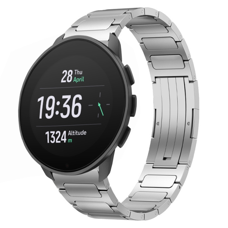 

For SUUNTO 9 Peak Pro 22mm I-Shaped Titanium Alloy Watch Band(Sliver)