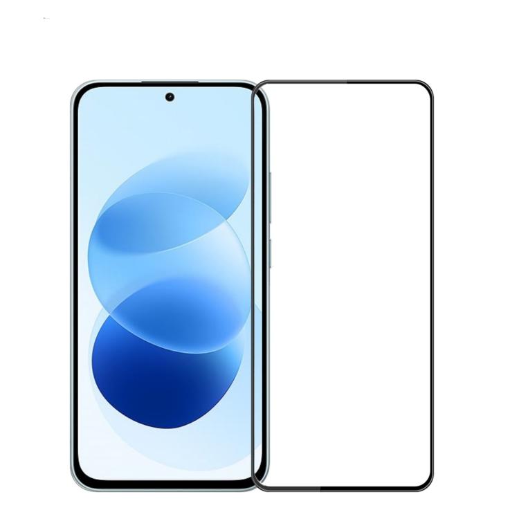 For Redmi Note 17 4G / 5G Global 169.7mm PINWUYO 9H 3D Full Screen Explosion-proof Tempered Glass Film(Black)