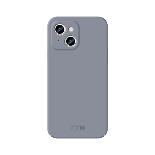For iPhone 15 Plus MOFI Qin Series Skin Feel All-inclusive Silicone Phone Case(Gray) фотоэпилятор d evi beauty skin pro белый
