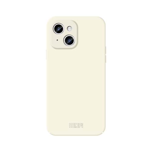 

For iPhone 15 Plus MOFI Qin Series Skin Feel All-inclusive PC Phone Case(Beige)