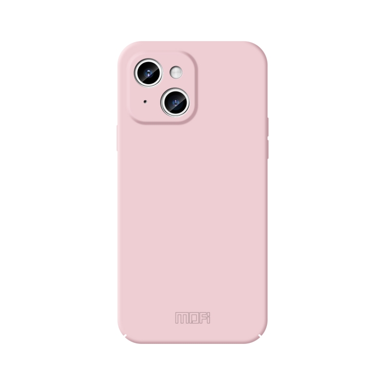 

For iPhone 15 MOFI Qin Series Skin Feel All-inclusive Silicone Phone Case(Pink)
