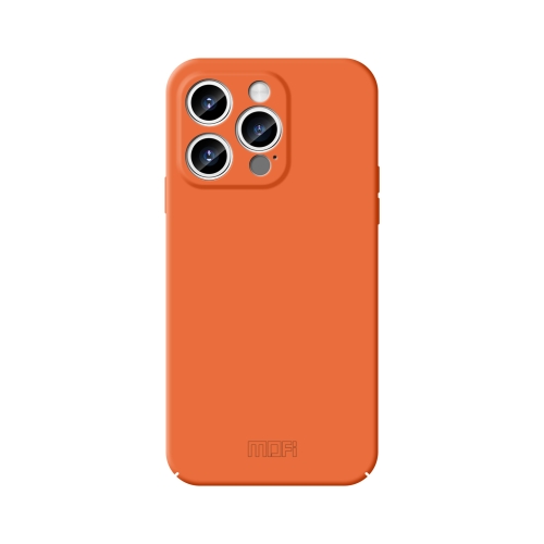 For iPhone 14 Pro Max MOFI Qin Series Skin Feel All-inclusive PC Phone Case(Orange) for iphone 13 pro skin feel leather magsafe magnetic phone case grey