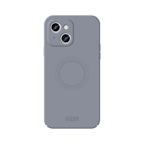 

For iPhone 15 Plus MOFI Qin Series Magsafe Skin Feel All-inclusive Silicone Phone Case(Gray)