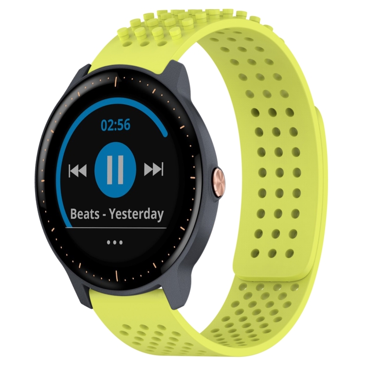 Garmin Vivoactive3 Music 用 20mm 穴 通気性 3D ドット シリコーン 