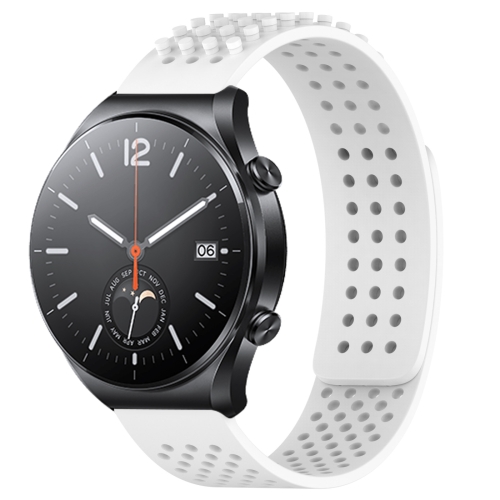 Para Xiaomi Watch S1 Active Correa de reloj de silicona con puntos 3D  transpirables con orificios