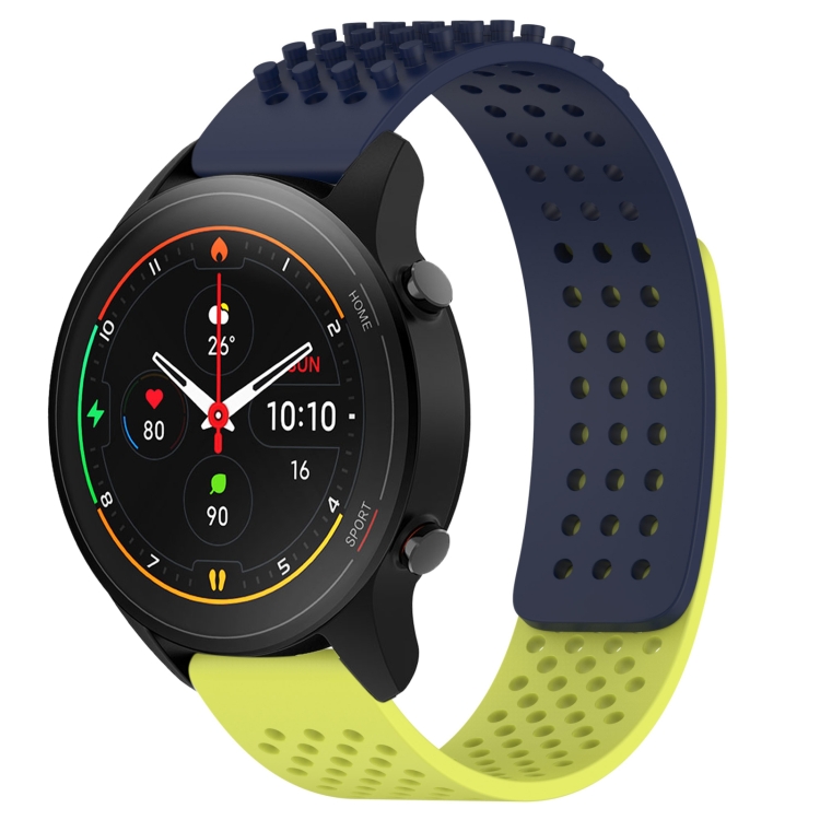 For Xiaomi MI Watch S1 Pro 22mm Holes Breathable 3D Dots