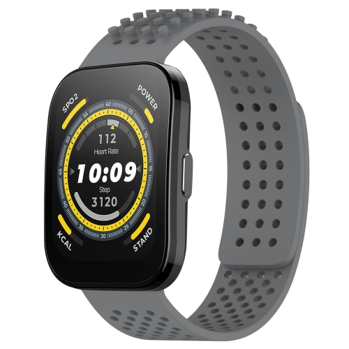 Para Amazfit Bip 5 Correa de reloj de silicona con puntos 3D transpirables  con orificios de