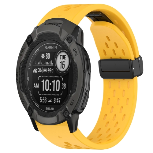 Para Garmin Instinct 2X Solar Sports correa de reloj de silicona de dos  colores (naranja +