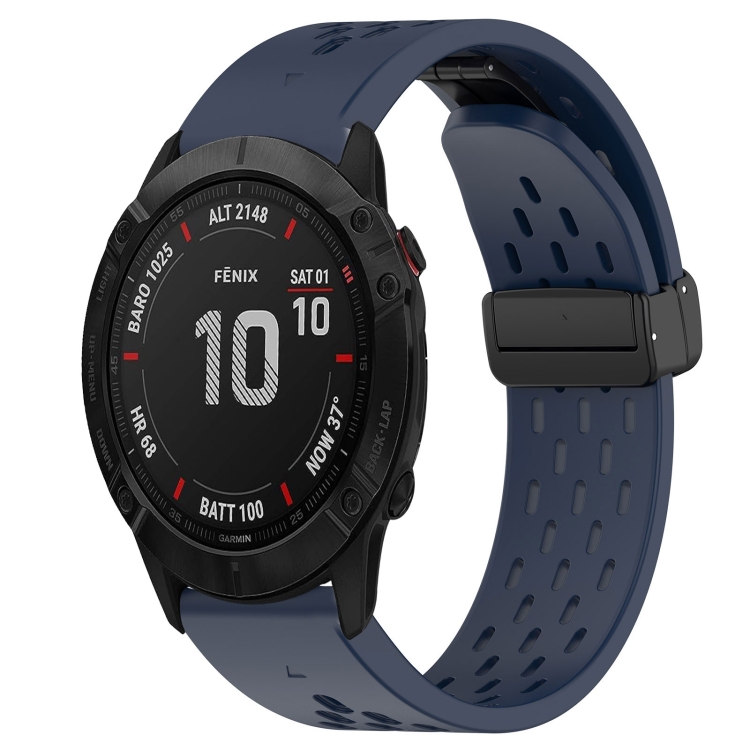 Garmin Fenix 6X サファイア 26mm 折りたたみバックル穴シリコン Garmin Fenix 6X サファイア 26mm 折りたたみバックル穴シリコン