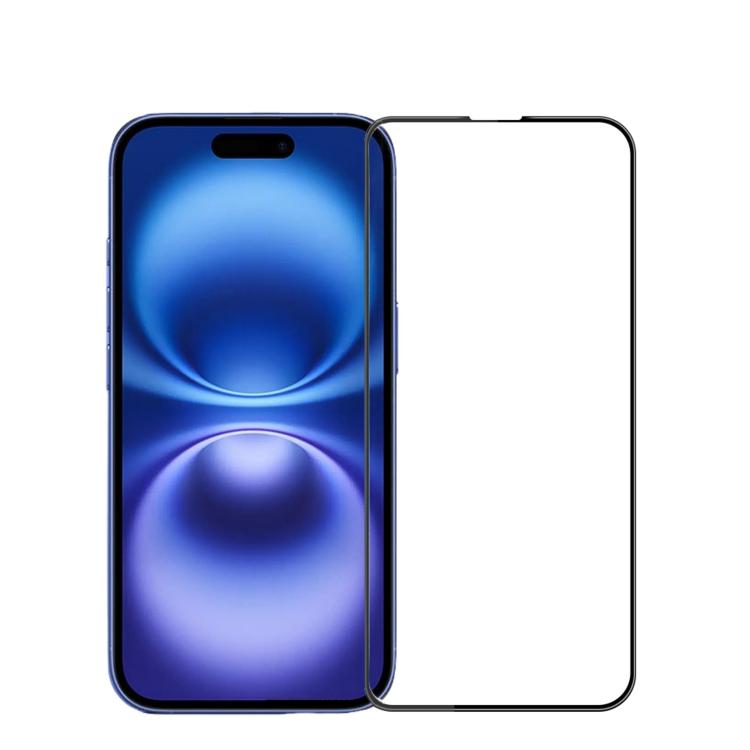 

For iPhone 17 MOFI 9H 3D Explosion-proof Curved Screen Tempered Glass Film(Black)