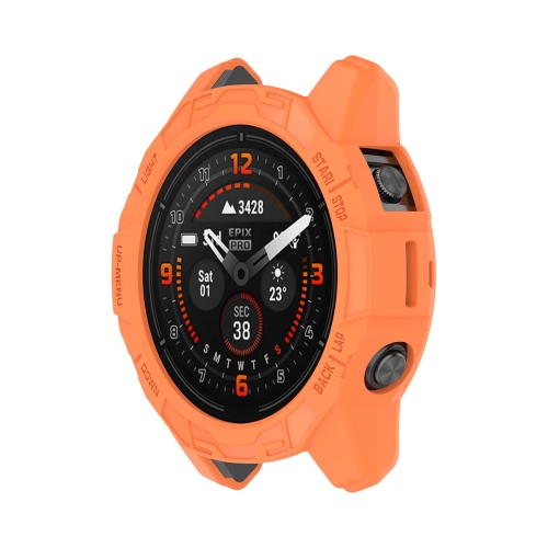 

For Garmin Epix Pro 42mm / Fenix 7S / 7S Pro ENKAY Hat-Prince TPU Armor Designed Watch Protective Case(Orange)