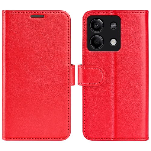 

For Xiaomi Redmi Note 13 R64 Texture Horizontal Flip Leather Phone Case(Red)