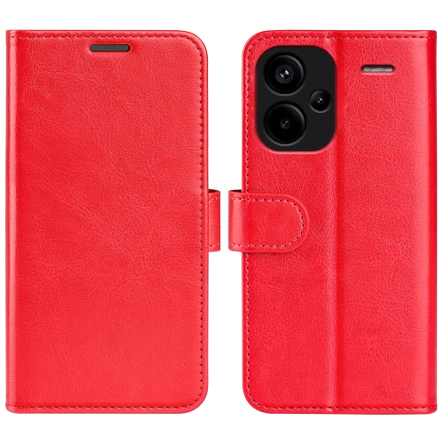 

For Xiaomi Redmi Note 13 Pro+ R64 Texture Horizontal Flip Leather Phone Case(Red)