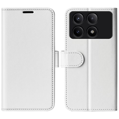 

For Xiaomi Redmi K70E R64 Texture Horizontal Flip Leather Phone Case(White)