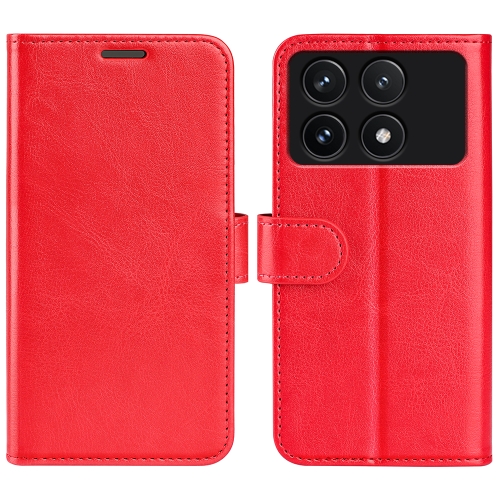 

For Xiaomi Redmi K70 R64 Texture Horizontal Flip Leather Phone Case(Red)
