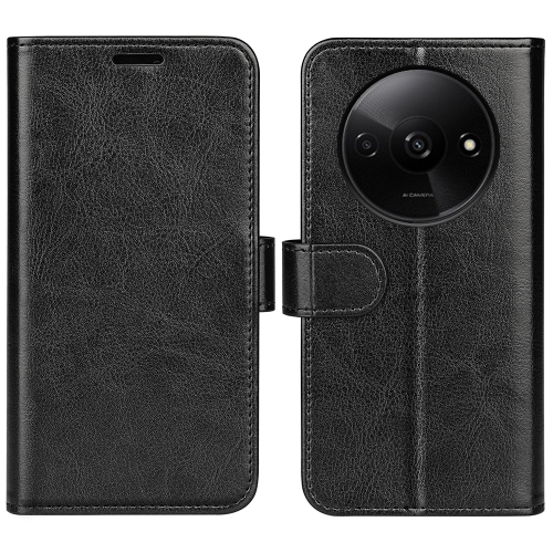 

For Xiaomi Redmi A3 R64 Texture Horizontal Flip Leather Phone Case(Black)