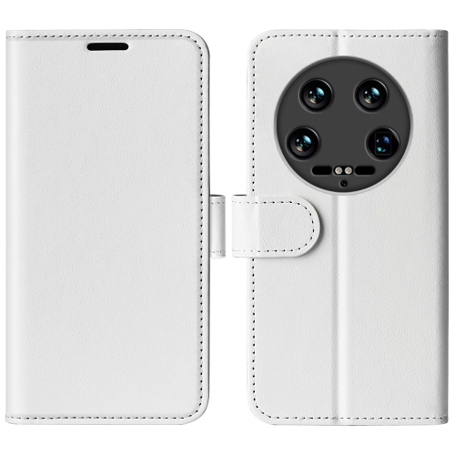 

For Xiaomi 14 Ultra R64 Texture Horizontal Flip Leather Phone Case(White)
