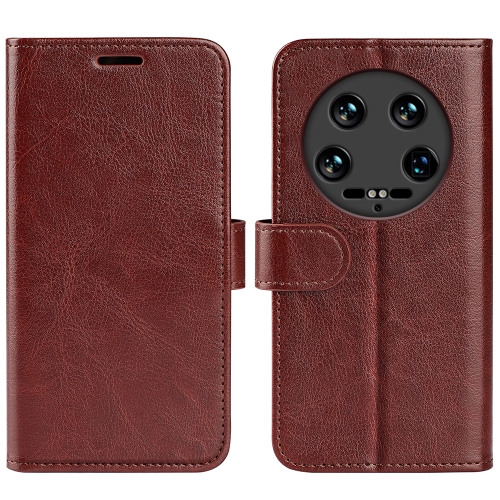 

For Xiaomi 14 Ultra R64 Texture Horizontal Flip Leather Phone Case(Brown)