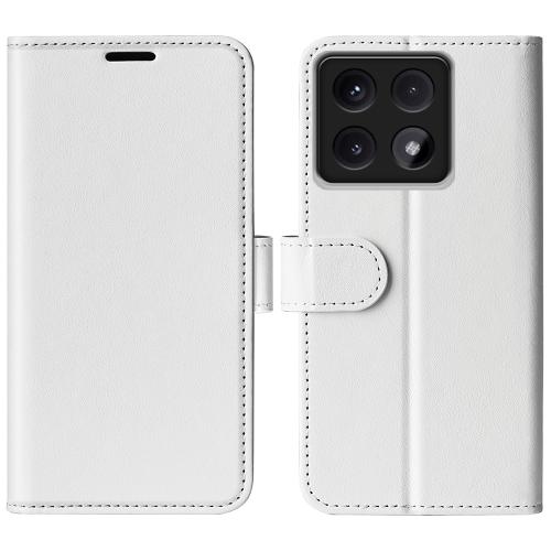 

For Xiaomi 14T R64 Texture Horizontal Flip Leather Phone Case(White)