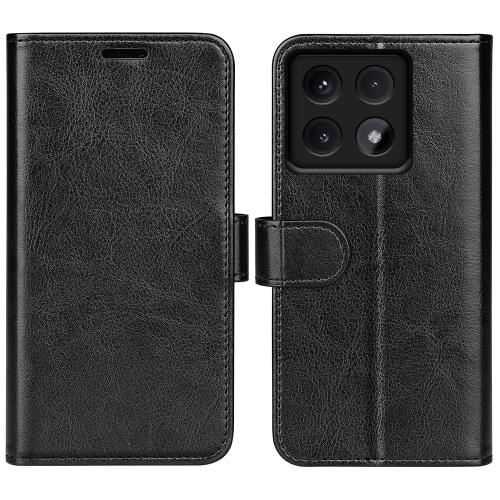 

For Xiaomi 14T Pro R64 Texture Horizontal Flip Leather Phone Case(Black)