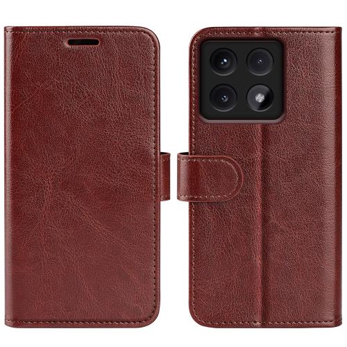 

For Xiaomi 14T Pro R64 Texture Horizontal Flip Leather Phone Case(Brown)