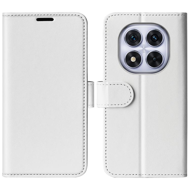 

For Xiaomi Redmi Note 14 Pro 5G R64 Texture Horizontal Flip Leather Phone Case(White)