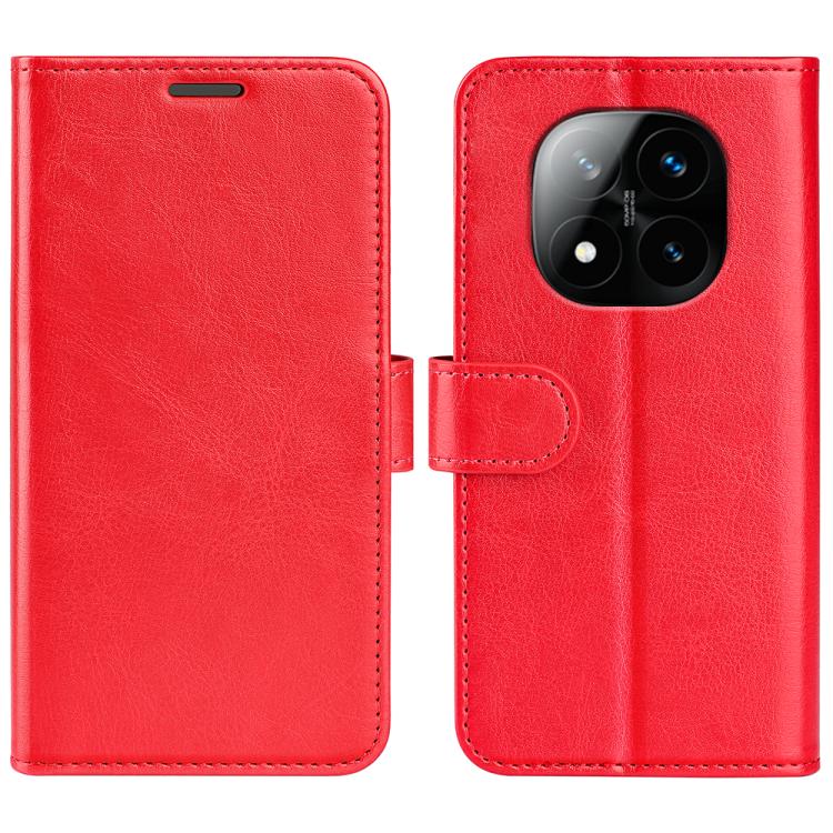 

For Xiaomi Redmi Note 14 Pro+ R64 Texture Horizontal Flip Leather Phone Case(Red)