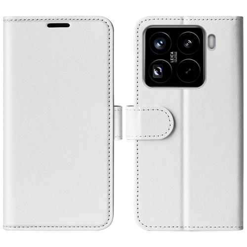 

For Xiaomi 15 Pro R64 Texture Horizontal Flip Leather Phone Case(White)