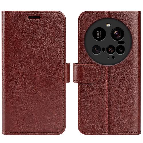 

For Xiaomi 15 Ultra R64 Texture Horizontal Flip Leather Phone Case(Brown)