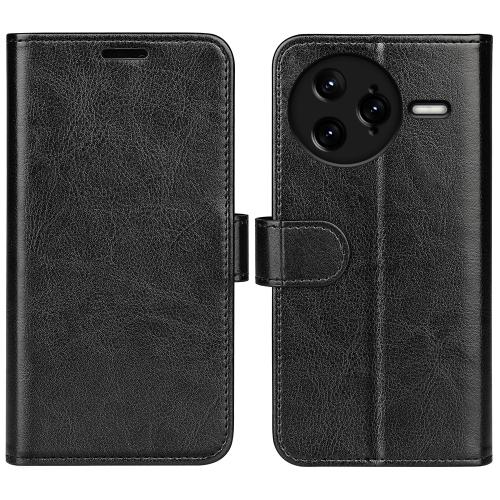

For Redmi K80 Pro / Poco F7 Ultra R64 Texture Horizontal Flip Leather Phone Case(Black)
