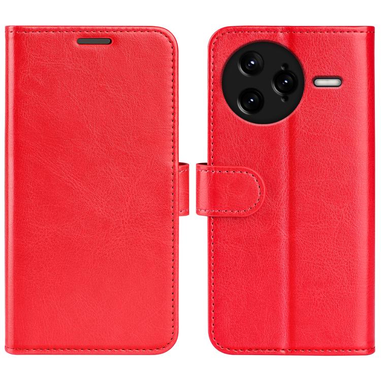 

For Redmi K80 Pro / Poco F7 Ultra R64 Texture Horizontal Flip Leather Phone Case(Red)