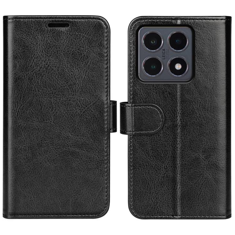

For Xiaomi 15T R64 Texture Horizontal Flip Leather Phone Case(Black)