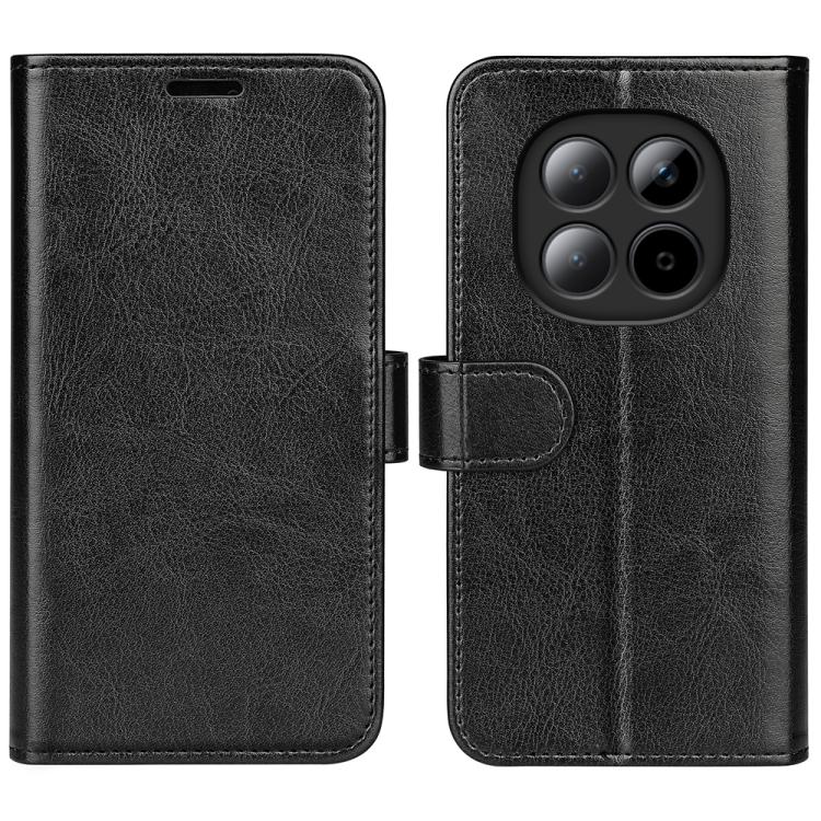 

For Redmi Note 15 4G / 5G Global 164mm R64 Texture Horizontal Flip Leather Phone Case(Black)
