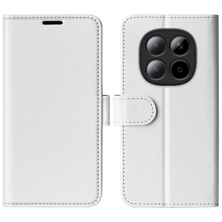 

For Redmi Note 15 4G / 5G Global 164mm R64 Texture Horizontal Flip Leather Phone Case(White)