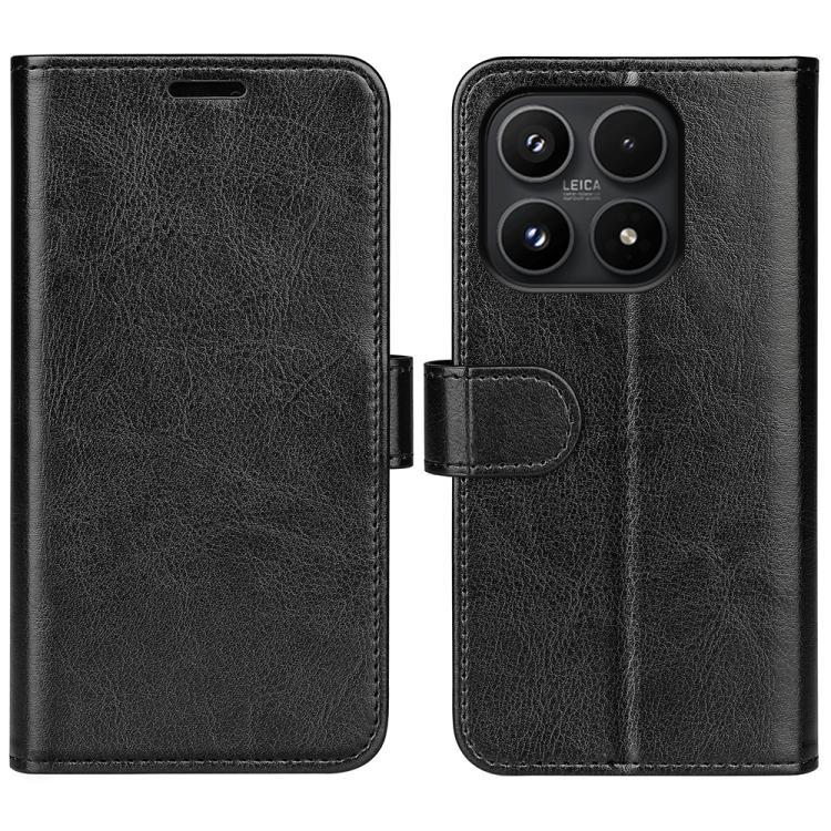 

For Xiaomi 17 R64 Texture Horizontal Flip Leather Phone Case(Black)
