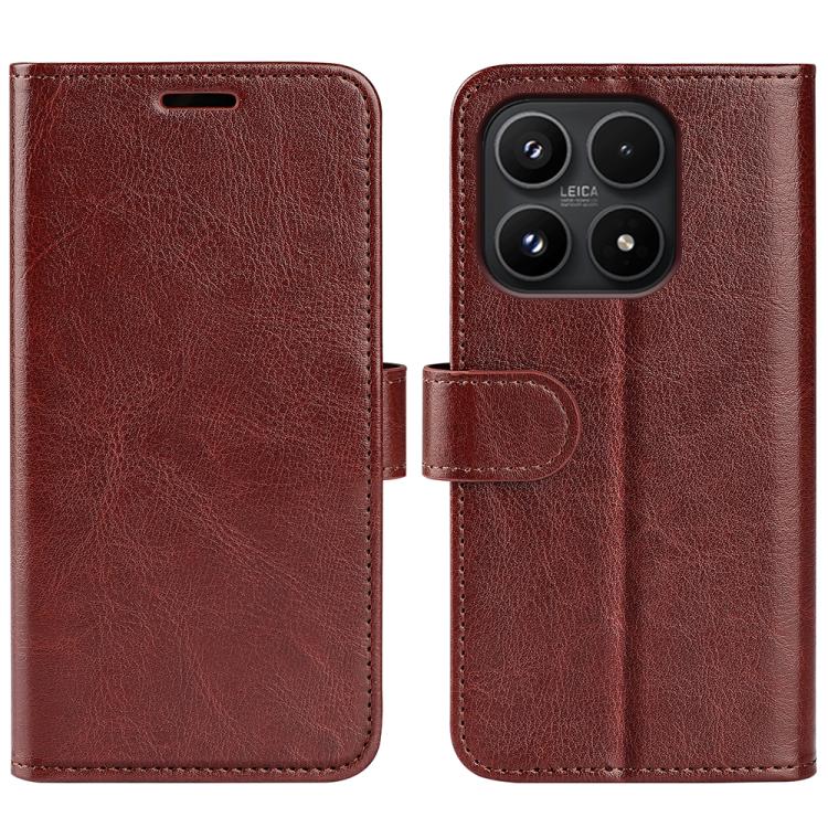 

For Xiaomi 17 R64 Texture Horizontal Flip Leather Phone Case(Brown)