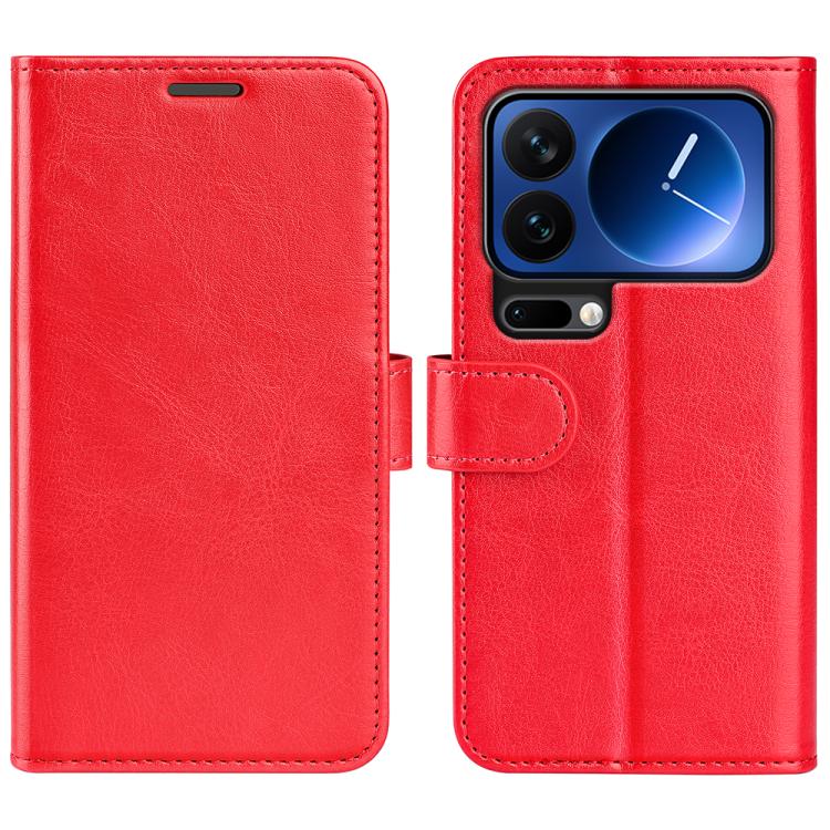 

For Xiaomi 17 Pro Max R64 Texture Horizontal Flip Leather Phone Case(Red)