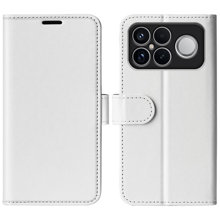

For Xiaomi Poco F8 Ultra 5G R64 Texture Horizontal Flip Leather Phone Case(White)