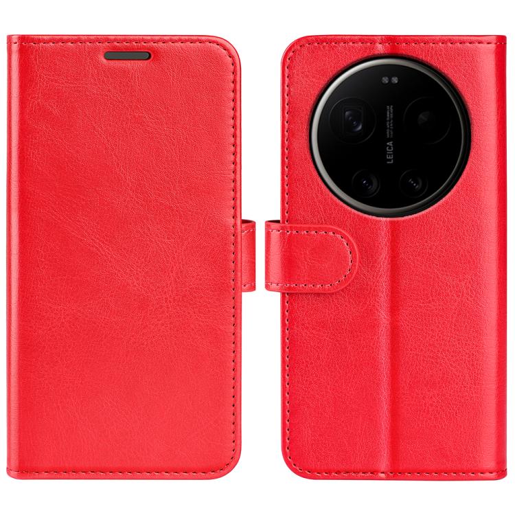 

For Xiaomi 17 Ultra R64 Texture Horizontal Flip Leather Phone Case(Red)