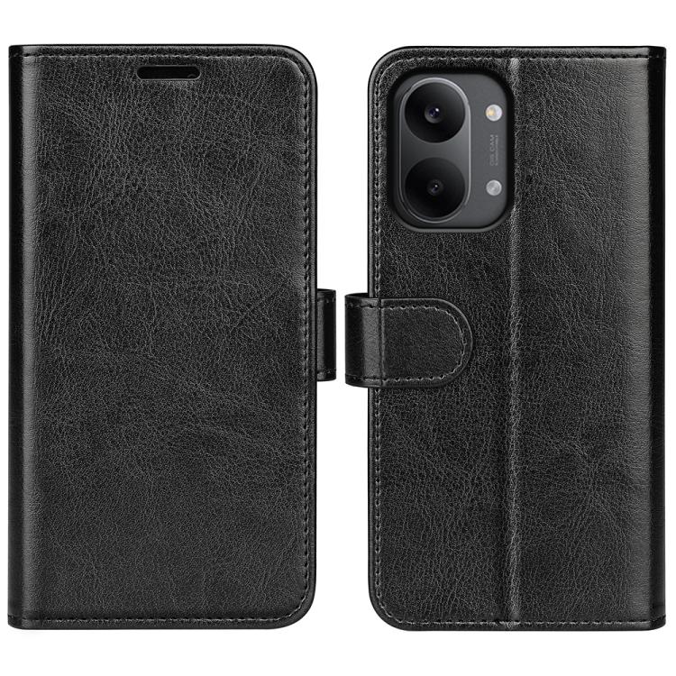 For Redmi Turbo 5 Max / Poco X8 Pro Max R64 Texture Horizontal Flip Leather Phone Case(Black)