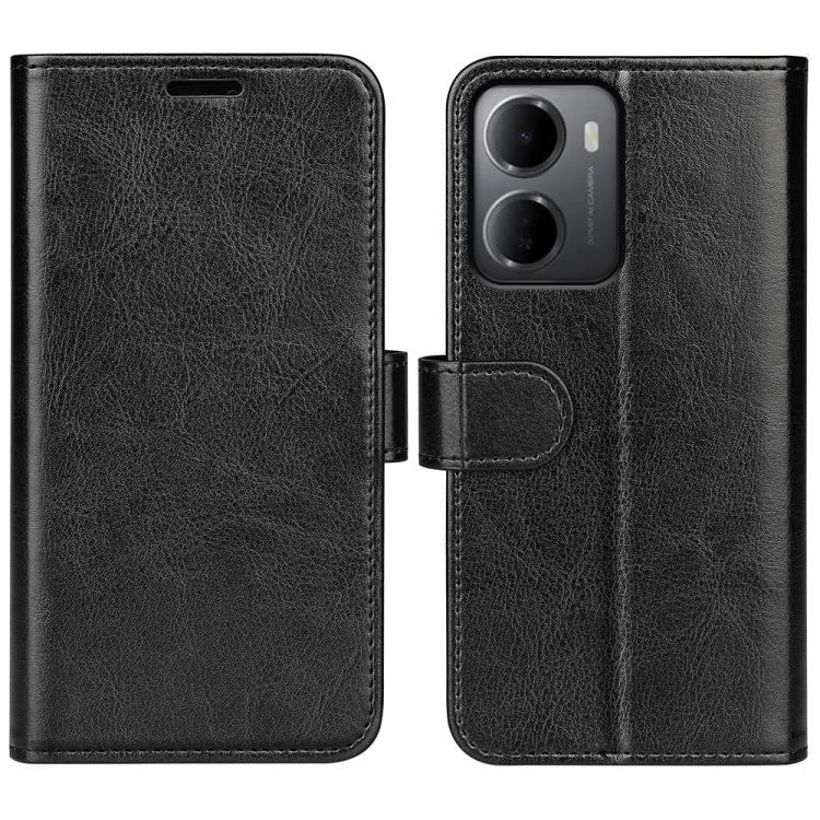 

For Redmi 15a 5G R64 Texture Horizontal Flip Leather Phone Case(Black)