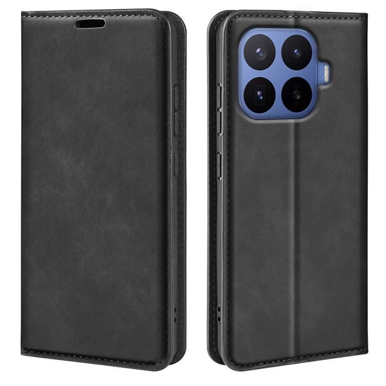 For Xiaomi 17T Pro 5G Retro-skin Magnetic Suction Leather Phone Case(Black)