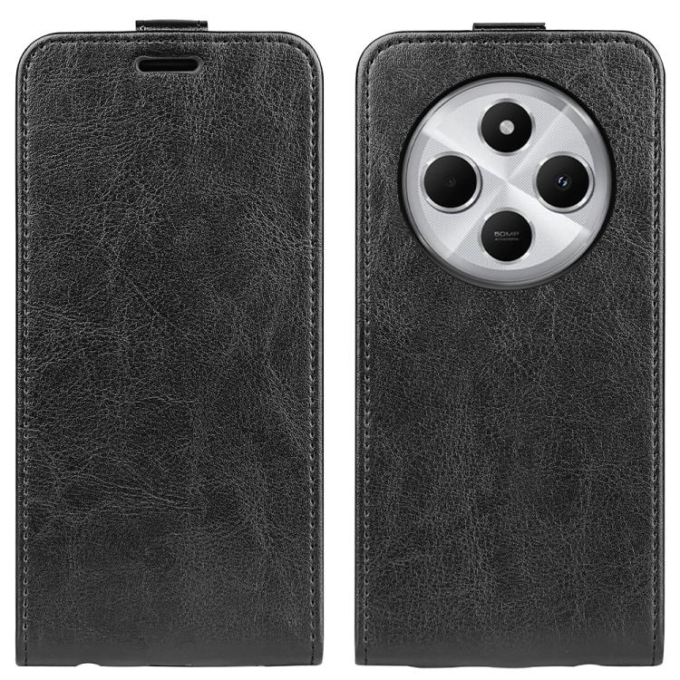 

For Xiaomi Redmi 14C 4G R64 Texture Single Vertical Flip Leather Phone Case(Black)