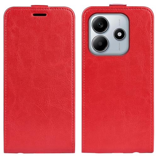 

For Xiaomi Redmi Note 14 5G R64 Texture Single Vertical Flip Leather Phone Case(Red)