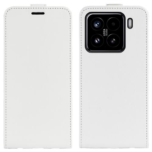 

For Xiaomi 15 R64 Texture Single Vertical Flip Leather Phone Case(White)